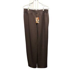 Rae Mode Pintuck Sweatpants Pants P6344PL Womens Size 2XL Mocha Tan Comfy NEW